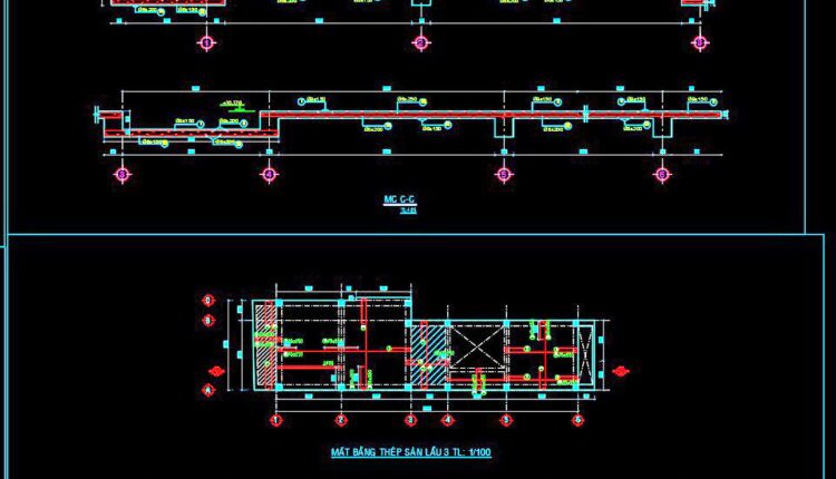 258. Structural Drawings Of 4-Story House A Complete Project 4.9m x 16.5m For Download