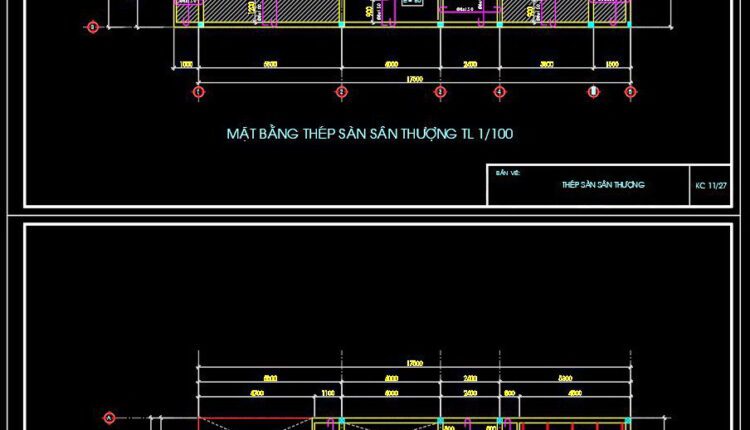 259. Structural Drawings Of 3-Story House A Complete Project 5m x 17.5m For Download