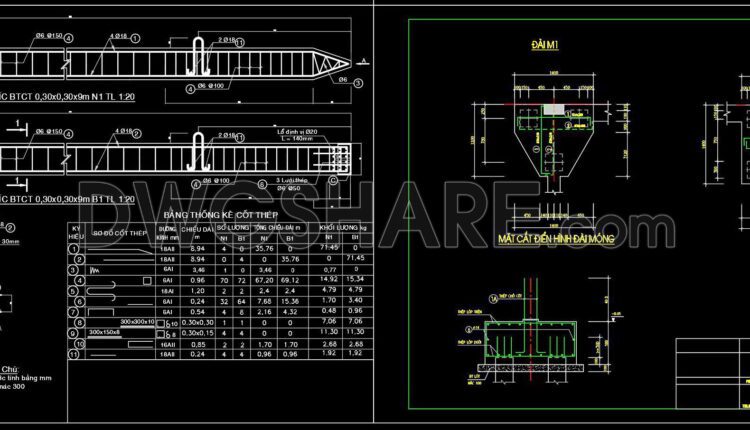 264. Structural Drawings Of 6-Story House A Complete Project 6m x 16.5m For Download