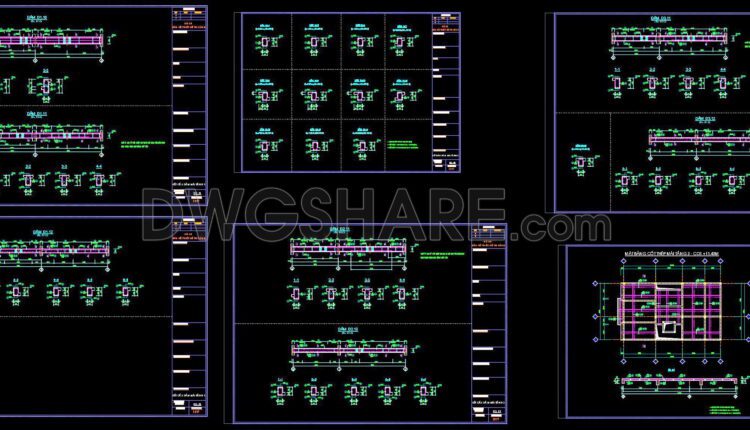 267. Structural Drawings Of 4-Story House A Complete Project 9.7m x 16.8m For Download