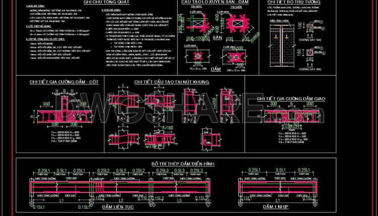 29. Free download of CAD drawings for architectural notes and construction details