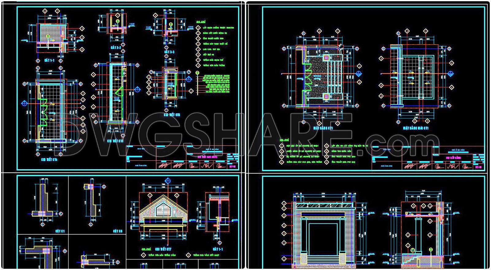341. Free download of detailed architectural CAD drawings for