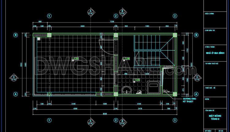 367. Download CAD Design Drawings for a 7-Story House with Dimensions 3.5m x 7.8m