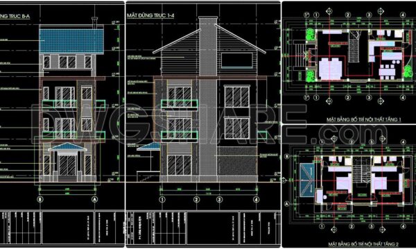 2 years ago 1228368. Download CAD Design Drawings for a 4-Story House with Dimensions 6.5m x 13.2m