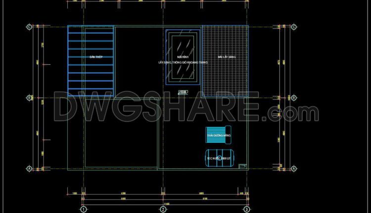 371. Download CAD Design Drawings for a 3-Story House with Dimensions 10m x 12.8m