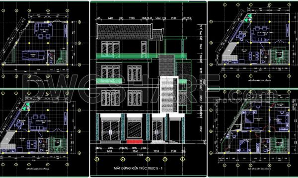 2 years ago
                

                
             1,031373. Download CAD Design Drawings for a 4-Story House with Dimensions 7.6m x 11.3m