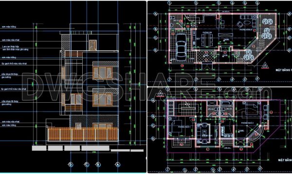 2 years ago
                

                
             1,423374. Download CAD Design Drawings for a 4-Story House with Dimensions 6m x 14.1m