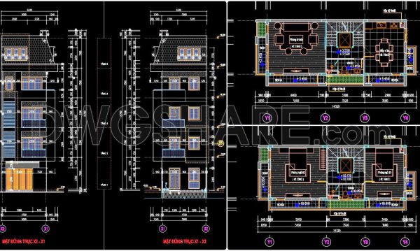 2 years ago
                

                
             1,106376. Download CAD Design Drawings for a 5-Story House with Dimensions 5m x 16.5m