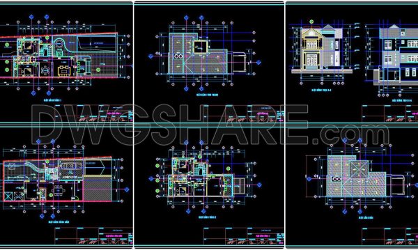 2 years ago
                

                
             1,167377. Download CAD Design Drawings for a 3-Story House with an area of 300m2