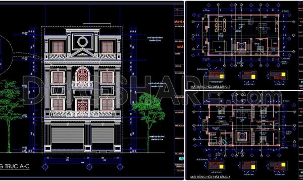 2 years ago
                

                
             1,629378. Download CAD Design Drawings for a 4-Story House with Dimensions 10m x 17m