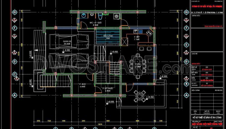 379. Download CAD Design Drawings for a 4-Story House with Dimensions 10.3m x 13.3m