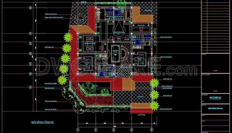 381. Download CAD Design Drawings for a 3-Story House with Dimensions 13.2m x 19.5m