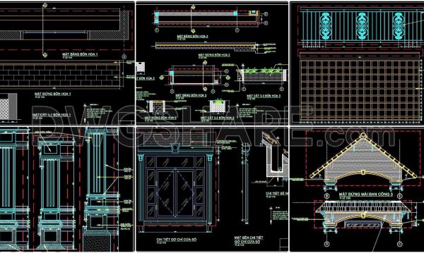 2 years ago
                

                
             511511. Free download of detailed architectural CAD drawings for facades, balconies, staircases, and restrooms in townhouses