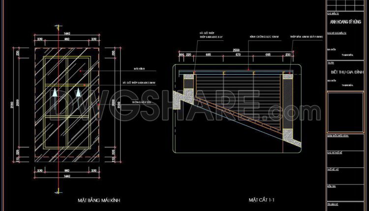 512. Free download of CAD drawings with detailed architectural designs for the main entrance, balcony details, facade details, and skylight roof details