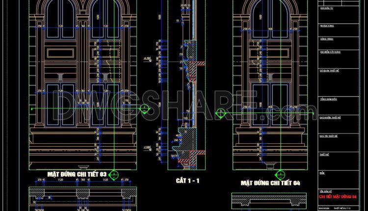 514. Download of CAD drawings of European classical architectural details