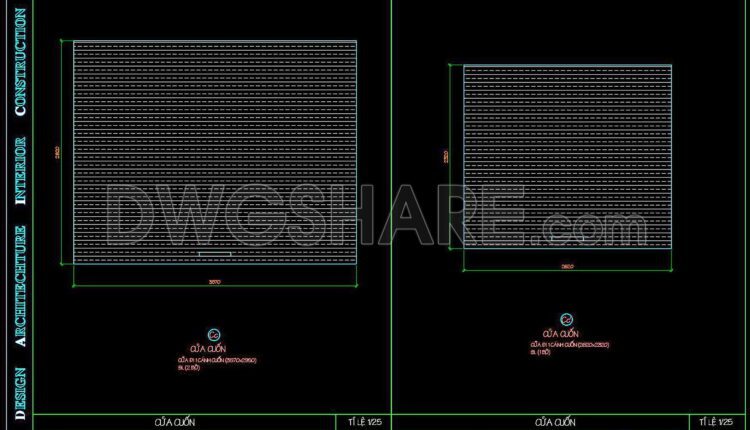 562. Detailed CAD Drawings Of Doors, Windows For Download