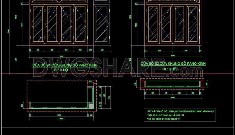 563. Detailed CAD Drawings Of Doors, Windows For Download