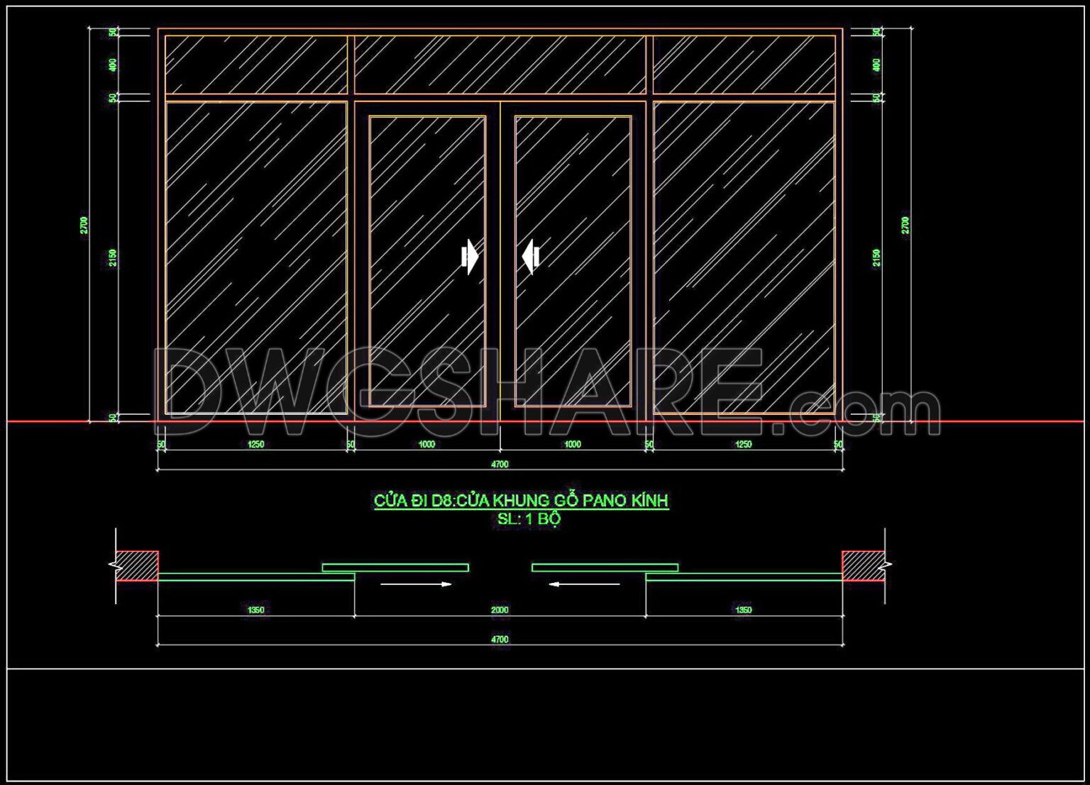 563. Detailed CAD Drawings Of Doors, Windows For Download