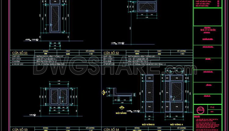 572. Detailed CAD Drawings Of Doors, Windows For Download