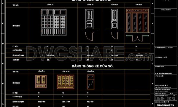 573. Detailed CAD Drawings Of Doors, Windows For Download