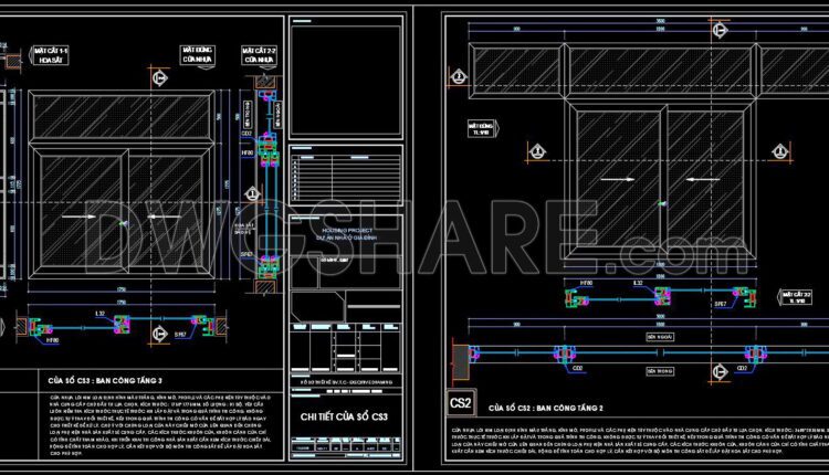 583. Detailed CAD Drawings Of Doors, Windows For Download