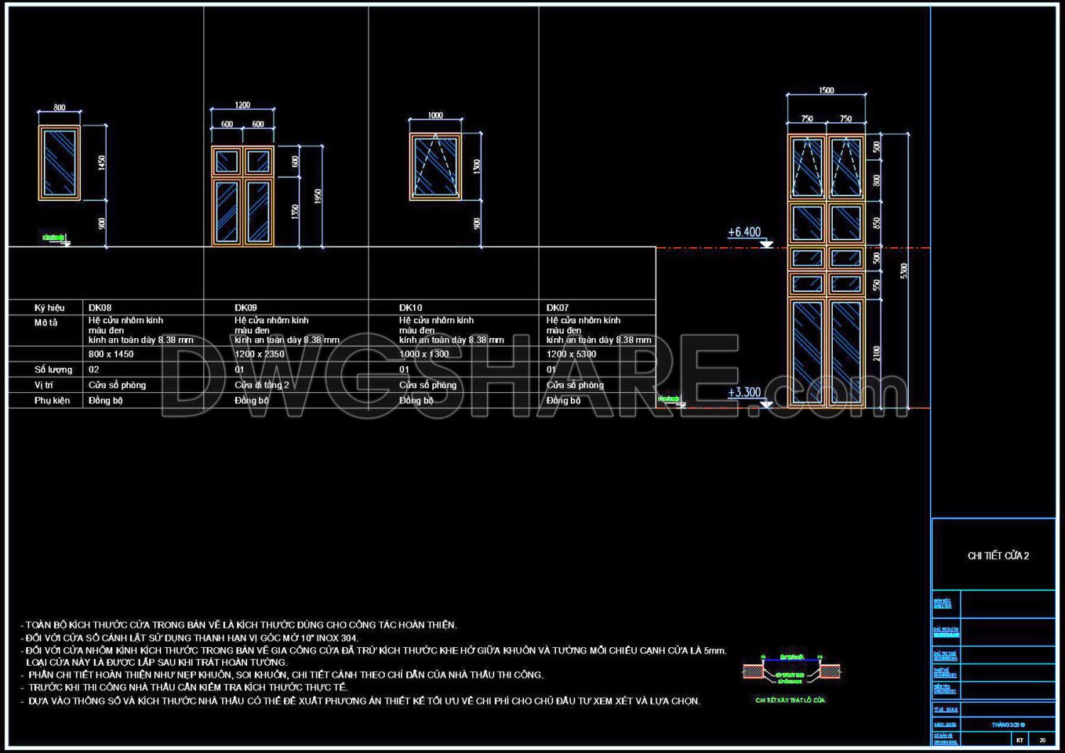 586. Detailed CAD Drawings Of Doors, Windows For Download