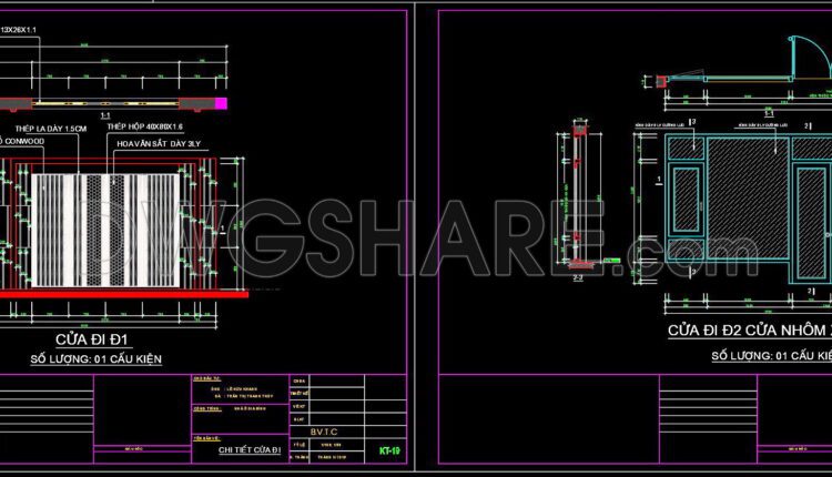 587. Detailed CAD Drawings Of Doors, Windows For Download