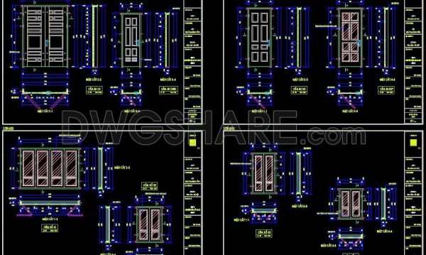 2 years ago
                

                
             465591. Detailed CAD Drawings Of Doors, Windows For Download