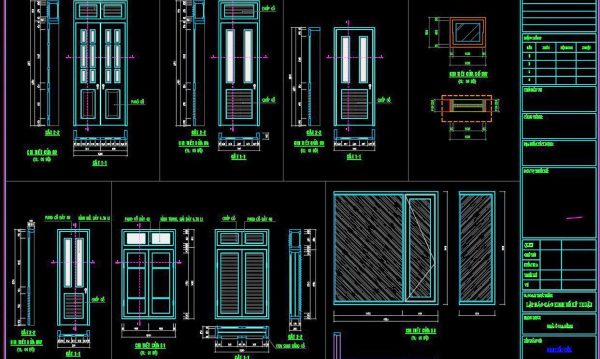 2 years ago
                

                
             797596. Detailed CAD Drawings Of Doors, Windows For Download