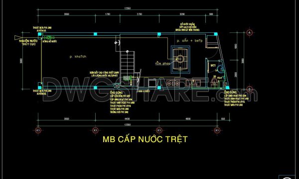 2 years ago 59695. CAD drawings detailing the design of water supply and drainage systems for a 3-story townhouse