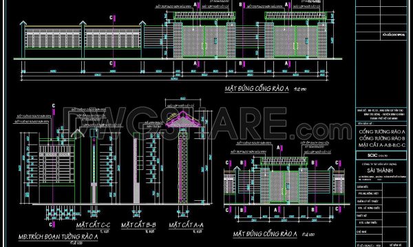 2 years ago
                

                
             936161. Download CAD drawings for technical design and construction of gates and fences for townhouses