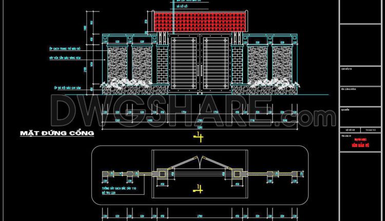 162. Download CAD drawings for technical design and construction of gates and fences for townhouses (2)