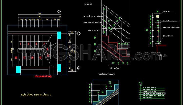247. Download detailed CAD drawings of townhouse stairs
