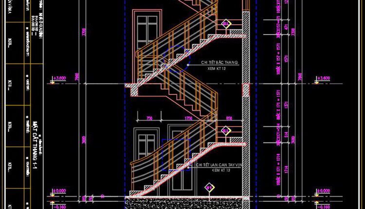 249. Download detailed CAD drawings of townhouse stairs