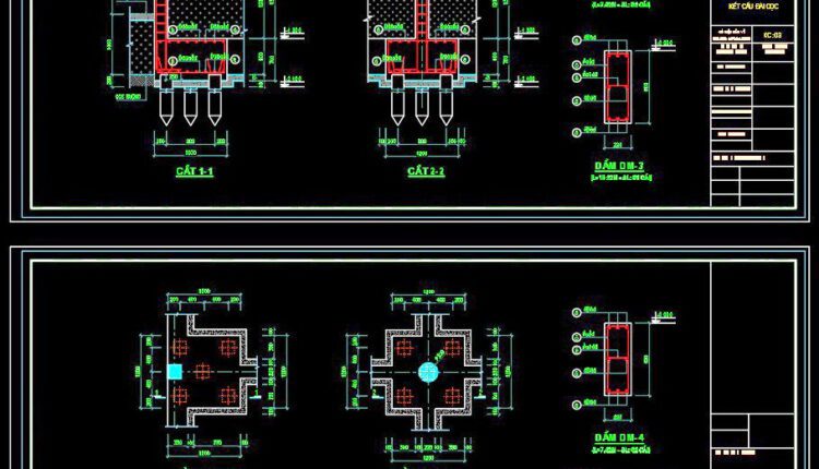 268. Structural Drawings Of 4-Story House A Complete Project 7.2m x 18m For Download