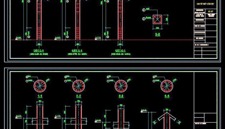 268. Structural Drawings Of 4-Story House A Complete Project 7.2m x 18m For Download