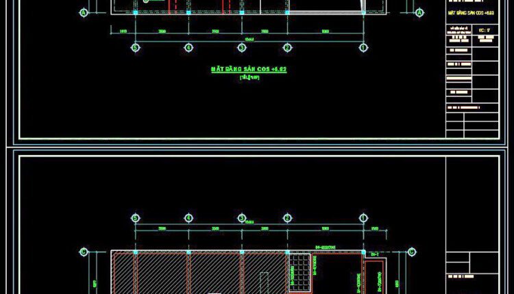 268. Structural Drawings Of 4-Story House A Complete Project 7.2m x 18m For Download