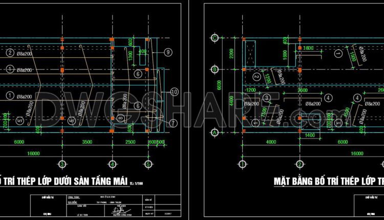 269. Structural Drawings Of 2-Story House A Complete Project 6.6m x 16m For Download