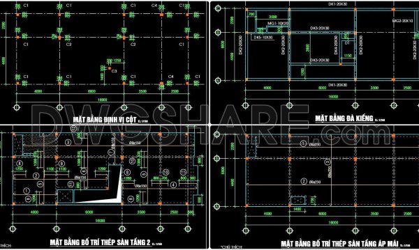 2 years ago
                

                
             601269. Structural Drawings Of 2-Story House A Complete Project 6.6m x 16m For Download