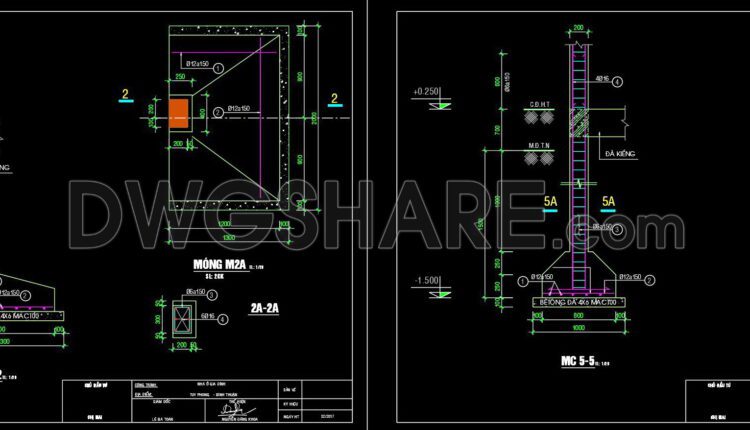 269. Structural Drawings Of 2-Story House A Complete Project 6.6m x 16m For Download