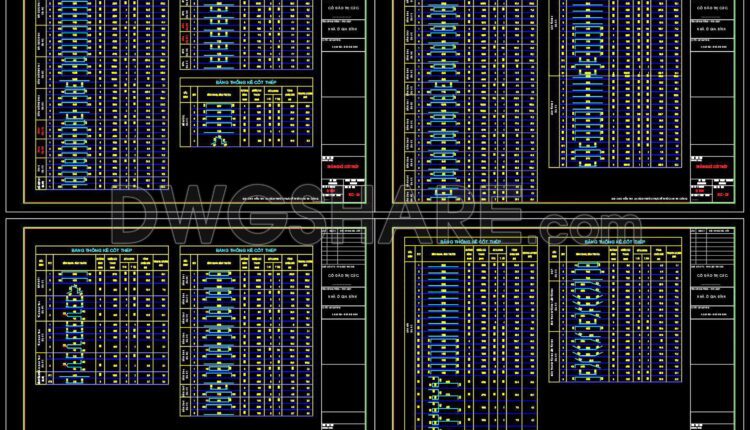 270. Structural Drawings Of 3-Story House A Complete Project 5m x 13.9m For Download