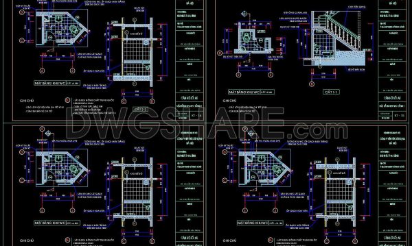 2 years ago
                

                
             608273. Free download of CAD technical drawings for the construction of bathrooms in townhouses