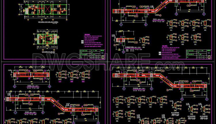 273. Structural Drawings Of 3-Story House A Complete Project 4m x 16.6m For Download
