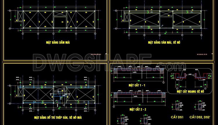 274. Structural Drawings Of 2-Story House A Complete Project 4.2m x 18m For Download