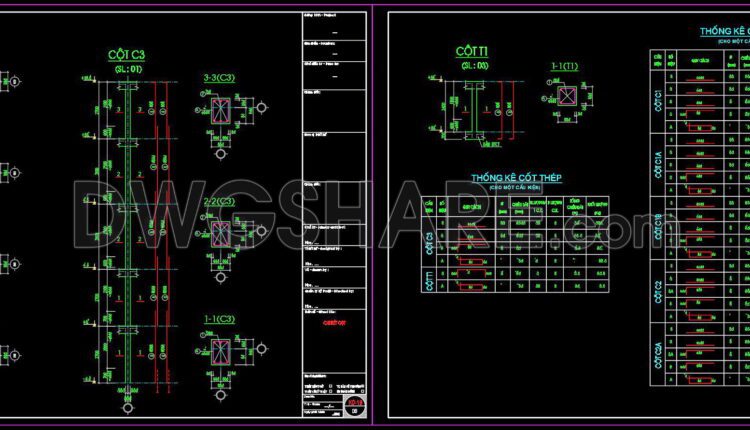 276. Structural Drawings Of 4-Story House A Complete Project 6m x 8.5m For Download