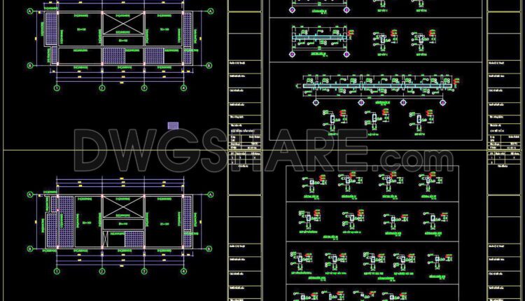 277. Structural Drawings Of 3-Story House A Complete Project 6m x 14m For Download