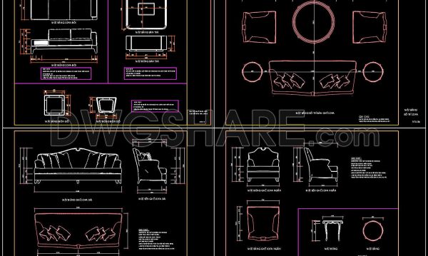 2 years ago
                

                
             1,433339. Free Download CAD drawings of the technical details of various types of Sofas