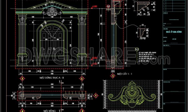 2 years ago
                

                
             1,059350. Free download of CAD drawings of European classical architectural details