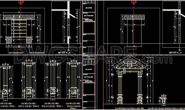 2 years ago
                

                
             718353. Free download of CAD drawings for architectural elevation details of windows and column details