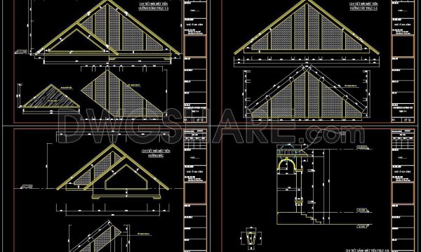 355. Free download of CAD drawings for architectural elevation details of windows and column details
